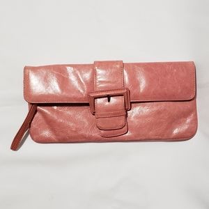HOBO International Pink leather wristlet
